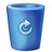 bin blue full Icon